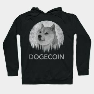 Vintage Dogecoin DOGE Coin To The Moon Crypto Token Cryptocurrency Wallet Birthday Gift For Men Women Kids Hoodie